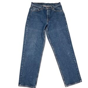 Levi's 554 Jeans Mens 33W 32L Blue 90s Relaxed Fit Americana Grunge USA VTG